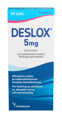 DESLOX tabletti, kalvopäällysteinen 5 mg 30 fol